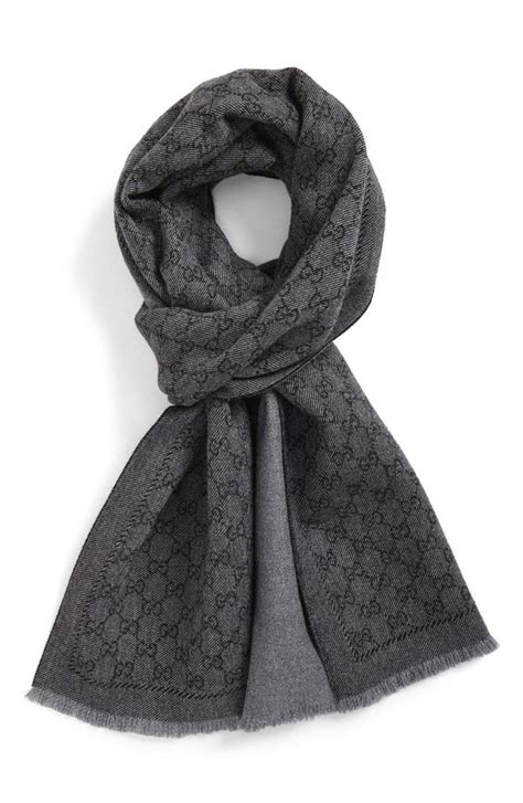 gucci scarf jacquard wool